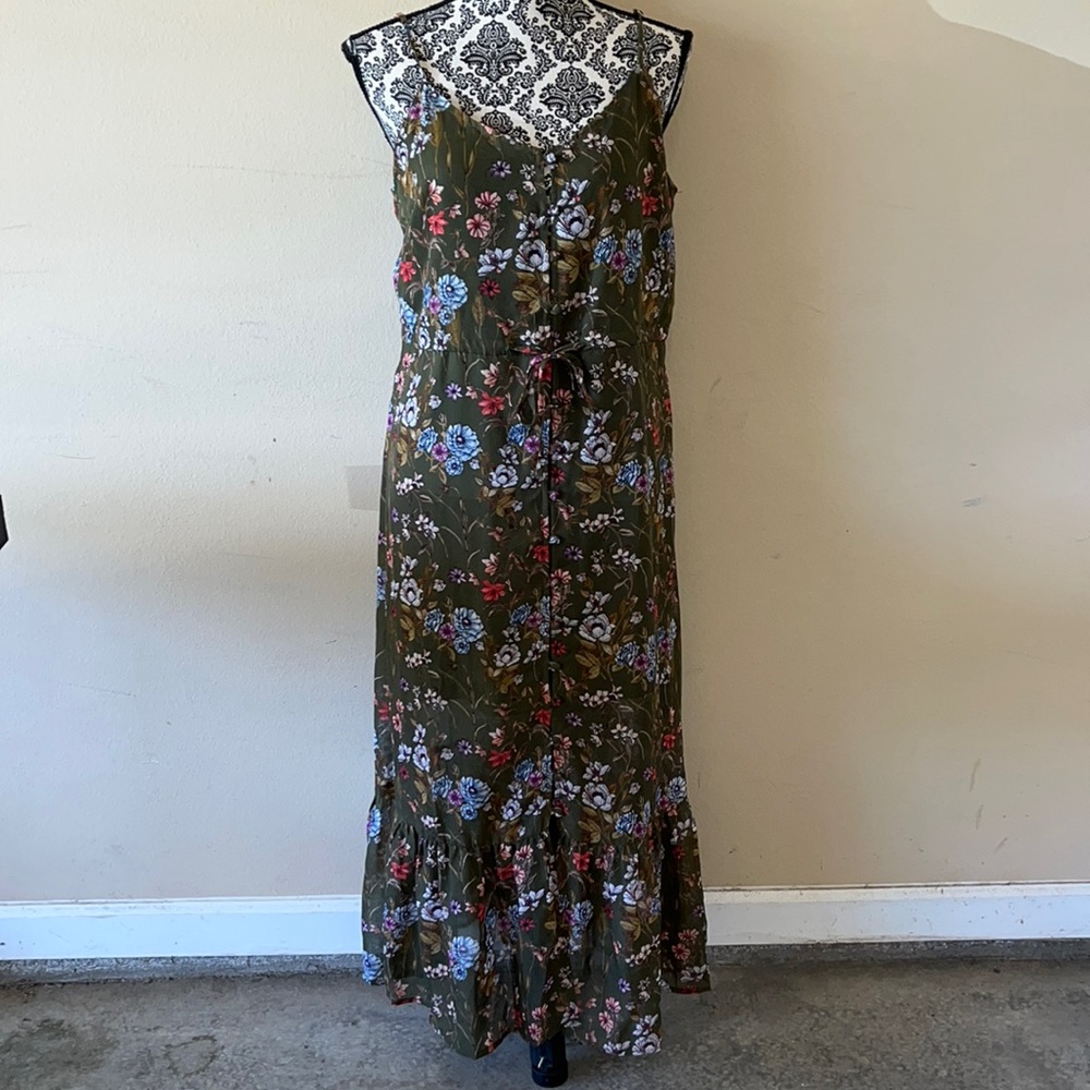 Green Floral Maxi